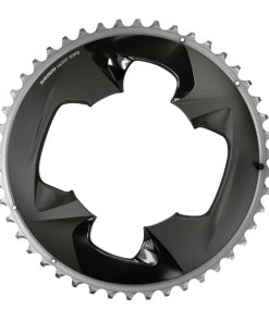 Plateau Route 4 Branches D.107 Pour SRAM Origine 46 Dents Exterieur Force Axs Alu Gris-Noir 12V.