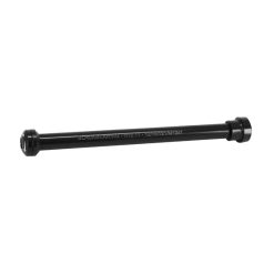 Axe Traversant - Blocage Roue Arriere Blackbearing Filetage M12 X 1.0 mm Noir (167 mm Hors Butee Dont Filetage 19 mm) Avec Ecrou