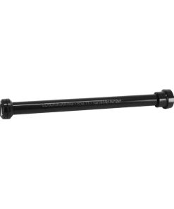 Axe Traversant - Blocage Roue Arriere Blackbearing Filetage M12 X 1.0 mm Noir (167 mm Hors Butee Dont Filetage 19 mm) Avec Ecrou