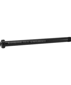 Axe Traversant - Blocage Roue Arriere Blackbearing Filetage M12 X 1.5 mm Noir (160 mm Hors Butee Dont Filetage 10,5 mm)