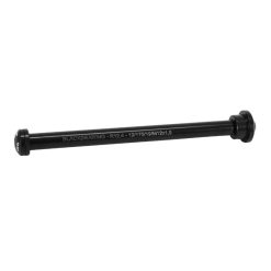 Axe Traversant - Blocage Roue Arriere Blackbearing Filetage M12 X 1.5 mm Noir (170 mm Hors Butee Dont Filetage 20 mm) Avec Ecrou