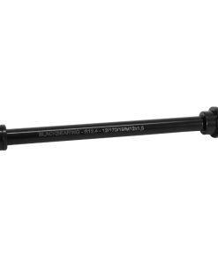 Axe Traversant - Blocage Roue Arriere Blackbearing Filetage M12 X 1.5 mm Noir (170 mm Hors Butee Dont Filetage 20 mm) Avec Ecrou