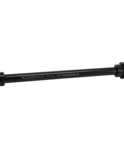 Axe Traversant - Blocage Roue Arriere Blackbearing Filetage M12 X 1.5 mm Noir (179 mm Hors Butee Dont Filetage 20 mm) Avec Ecrou