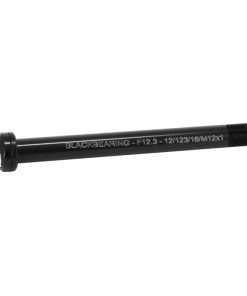 Axe Traversant - Blocage Roue Avant Blackbearing Filetage M12 X 1.0 mm 12 X 100 Noir (123 mm Hors Butee Dont Filetage 16 mm)