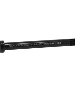 Axe Traversant - Blocage Roue Avant Blackbearing Filetage M12 X 1.5 mm 12 X 100 Noir (121 mm Hors Butee Dont Filetage 13.5 mm)