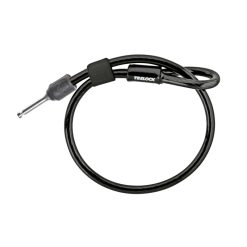 Antivol Velo Cable A Boucle Pour Fer A Cheval Trelock Zr310 Plug Cable Noir 1.50M Diam 10 mm (Profondeur Plug Fixation 50 mm et Diam 9.6 mm)