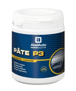 Pate de Polissage P3 Carrosserie Abel Auto 1Kg Abrasivite 80, Brillance 30 (Marque Francaise) -Gamme Professionnelle-