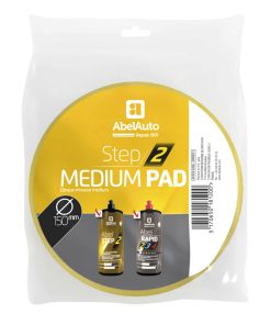 Disque de Polissage Lustrage En Mousse Step 2 Medium Abel Auto 150 mm (Marque Francaise) -Gamme Professionnelle-