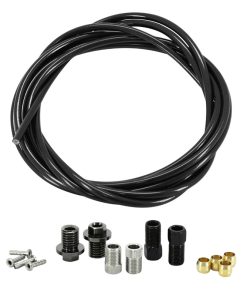 Durite Pour Frein A Disque Type Shimano Bh90 Noir - Avec 4 Olives, 4 Pins, 2 Kits Raccords - Gaine Hydraulique Dura-Ace, Ultegra, 105, Grx Longueur 3000 mm
