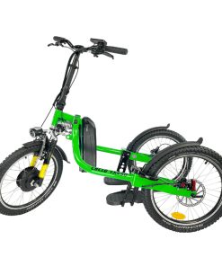 Tricycle Électrique Cyclodebout VX450 Vert Moteur 500 W Homologué NF 17128 – Made in France