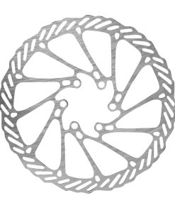 Disque de Frein Trottinette 6 Trous Diam 160mm Argent (Waves) (Dualtron Speedway 5 Dual Motor, Segway Ninebot F25E Ii, Segway Ninebot F30E, Segway Ninebot F40E, Smartgyro Crossover Dual) -Selection Gravity-