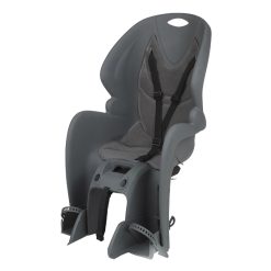 Porte Bebe-Siege Enfant Arriere Dieffe By Polisport A Fixer Sur Porte Bagage Gris Coussin Gris (9 A 22Kgs) Avec Plaque Fixe Sur Porte Bagage Homologue En 14344 - Compatible Leader Fox
