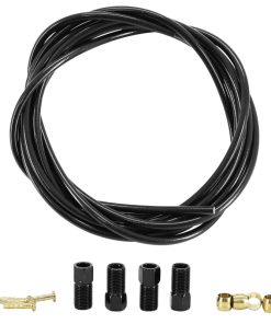 Durite Pour Frein A Disque Type Shimano Bh59 Noir - Avec 4 Raccords Olives et Pins Pour Gaine Hydraulique Deore-Alivio-Altus Longueur 3000 mm