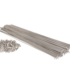 Rayon E-Bike Inox Argent 2.3mm L 160mm Tete Coudee (Boite de 100)