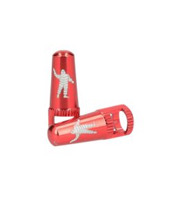 Bouchon Valve de Pneu Tubeless Presta Michelin Colori Rouge (Vendu A La Paire)