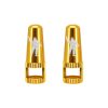 Bouchon Valve de Pneu Tubeless Presta Michelin Colori Or (Vendu A La Paire)