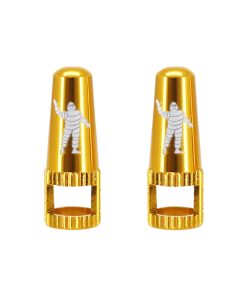 Bouchon Valve de Pneu Tubeless Presta Michelin Colori Or (Vendu A La Paire)