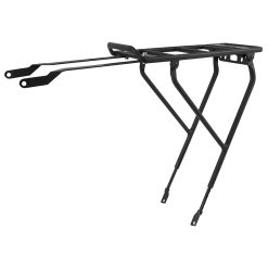 Porte Bagage Velo Arriere A Tringles Pletscher Werso Jambage Y Alu Noir 26"-29" Compatible Systeme Mik Gamme Basil -Poids Maxi 27Kgs (Tringles Fixation Tube de Selle Incluses)