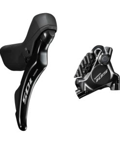 Frein A Disque Route Hydraulique Shimano 105 Arriere R7120 12V. Noir (Levier-Manette Avec Etrier Br-R7170+Durite Assemble 1000mm)