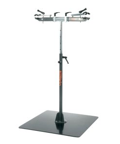 Pied D'Atelier de Reparation Velo Professionnel Officine Parolin Opus Double Supporte 50Kgs Sur Chaque Bras -Avec Plaque Metal Au Sol -Gist-