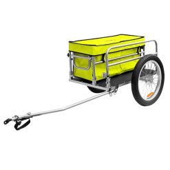 Remorque Velo Utilitaire Alu Beach Pliable (L84X75Xh69) Avec Roues 20''X 3.00 Fixation Axe de Roue Arriere