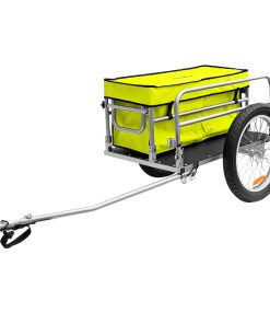 Remorque Velo Utilitaire Alu Beach Pliable (L84X75Xh69) Avec Roues 20''X 3.00 Fixation Axe de Roue Arriere