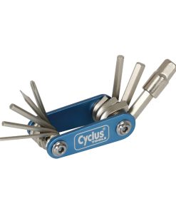 Outil Multifonction Cyclus 9 Fonctions Cle Allen 2-2.5-3-4-5-6-8 + Tournevis Plat et Cruciforme (5,4 X 3,0 X 1,9 Cm)