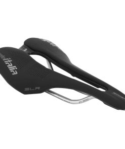 Selle Route-VTT Italia Slr Boost Superflow Noir Rail Titane (250X150mm) (Emballage Sous Sachet)
