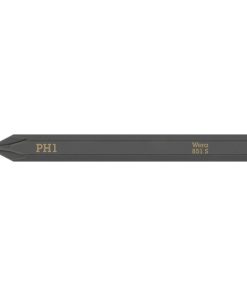 Embouts-Lames Interchangeables de Tournevis A Frapper Wera 851 S 1-4 Cruciforme Phillips Ph1 L 70 mm (Vendu A L'Unite)) -Marque Allemande Pour Les Ateliers-
