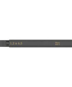 Embouts-Lames Interchangeables de Tournevis A Frapper Wera 800 S 1-4 A Fente-Plat 1,2 X 6,5 mm L 70 mm (Vendu A L'Unite)) -Marque Allemande Pour Les Ateliers-