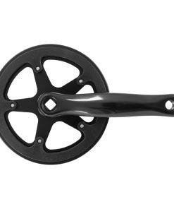 Pedalier City-VTT Gravity Manivelles Alu Noir 170mm Plateau 42D. Double Flasque Chaine 2.38 (3-32") (Boitier 117mm)