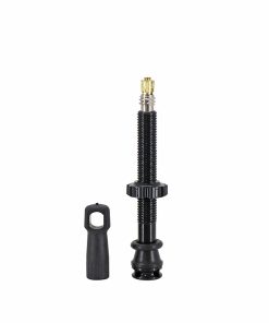 Valve de Pneu Tubeless Presta Newton Colori Noir 47mm 4 Trous Pour Diffusion Preventif (Vendu A L'Unite) - Livre Avec Demonte Obus