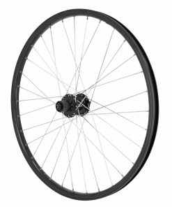 Roue VTT Disque Blocage 26" M260 Arriere Noir Moyeu Shimano M475 9-10-11V Disque 6 Trous Rayons Argent