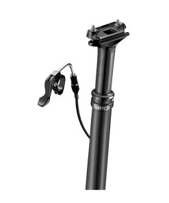Tige de Selle Gravel Telescopique Switch Swl-100 Alu Noir Diam. 30.9 L450mm (Reglage Par Cable Interne Debattement 100mm) Fixation Cintre Guidon