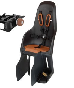 Porte Bebe-Siege Enfant Arriere Polisport A Fixer Sur Porte Bagage Fixation Etau Minia Noir (9 A 22Kgs) Homologue En 14344 (Boite Carton Individuelle)