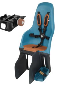 Porte Bebe-Siege Enfant Arriere Polisport A Fixer Sur Porte Bagage Fixation Etau Minia Bleu Neptune (9 A 22Kgs) Homologue En 14344 (Boite Carton Individuelle)