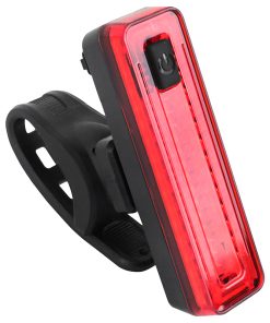 Eclairage Velo Usb Arriere Sur Tige de Selle Gravity Barcob Avec Indicateur Freinage Noir A Led (Fonctions Fixe, Sos et Clignotant)