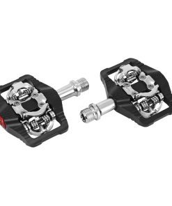 Pedale Gravel - VTT Plate Newton Automatique Ou Standard Alu Cnc Noir 102 X 73 mm Roulement Du (Compatible Shimano SPD) (Paire)