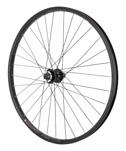 Roue VTC - Cargo - Vae - E-Bike - Longtail Disque Blocage 700 X 35 - 28" Kargo L Moyeu Velox Arriere Noir 6 Trous Cassette 11-10-9V (Renforce) Jante 25C 32 Rayons Noirs