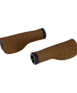 Poignee City Herrmans Nucore Town Ergonomique Avec Lock-On Marron Antique L 130 mm Diam 22 mm (Paire Sur Carte)