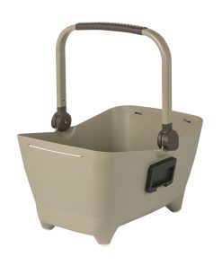 Panier Avant Plastic Basil Buddy Marron Pour Chien (45X32X22) (Livre Avec Fixation Guidon)