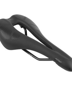 Selle Newton Route-VTT Noir Mad Sad1 Avec Trou Central 269X140mm Rail Acier Noir