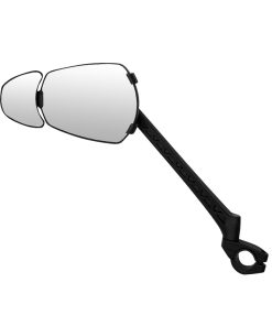 Retroviseur Velo Gauche Zefal Espion E100 Cargo Rabattable Fixation Sur Cintre Guidon Collier (Miroir 80 Cm2) 280X210X80 mm