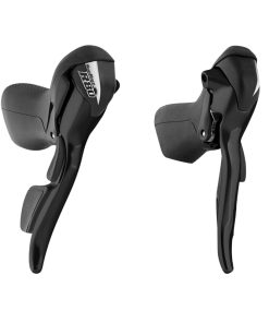 Levier-Manette Route Patin Sunrace 8V. Double Alu Noir Compatible Shimano (Paire)