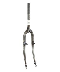 Fourche VTT 24" Acier Brute A Peindre Pivot Filete 1"-22.2 mm Interieur