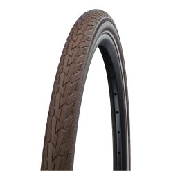 Pneu VTT Urbain 26 X 1.75 Schwalbe Road Cruiser Hs484 Marron TR (47-559) Flanc Reflex