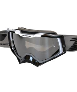 Masque-Lunettes Cross Progrip 3309 Fl Rapid Multilayered Gris-Noir-Blanc Ecran Miroir Fume Anti-Rayures-Anti U.V.-Anti-Buee (Homologue Ce-En-N° Ac-96025 Rev.2)