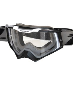 Masque-Lunettes Cross Progrip 3309 TR Rapid Gris-Noir-Blanc Ecran Transparent Anti-Rayures-Anti U.V.-Anti-Buee (Homologue Ce-En-N° Ac-96025 Rev.2)