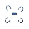 Clips de Gaine-Durite Alu Bleu (Boite de 5)