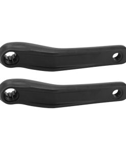 Manivelle Droite + Gauche VTT Fat Bike Leader Fox Brasa Moteur Panasonic 170mm Alu Noir (Paire)